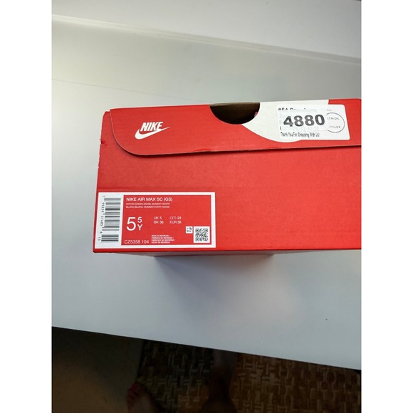 Nike Air Max SC GS White Green Noise Summit Sneakers CZ5358 5.5Y 7Womens - Picture 7 of 7